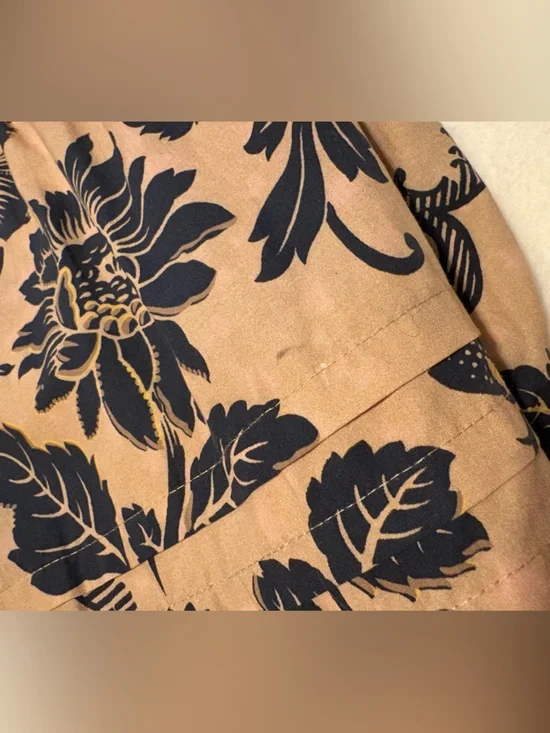 ANTHROPOLOGIE The Somerset Floral Maxi Dress Large L flowy tiered cotton summer - Picture 11 of 12